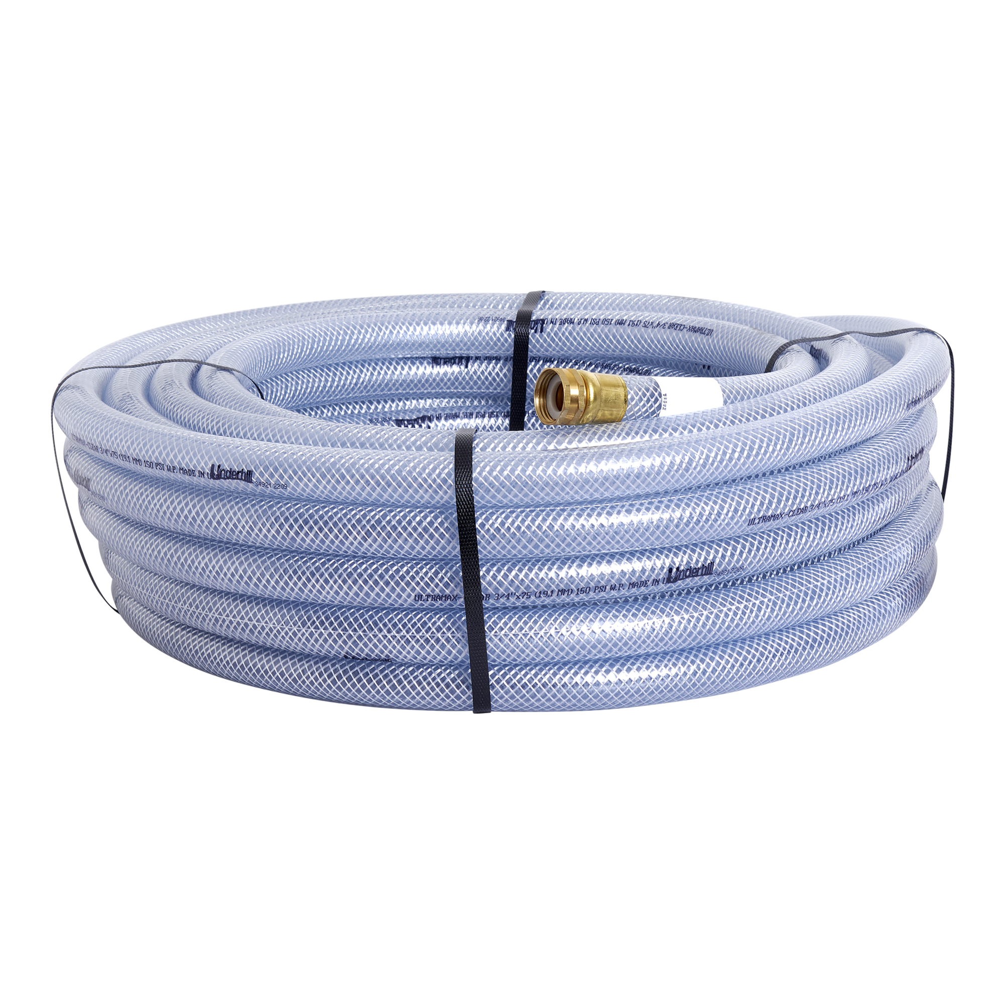 Underhill UltraMax Clear 3/4 in. Heavy-Duty Hose – 75 ft